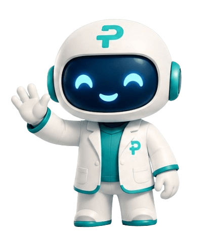 Mascote do Prontius acenando